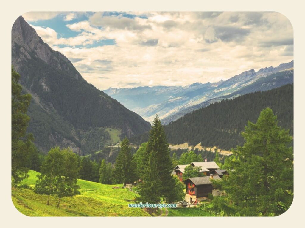 Another view from Stockalperweg, Brig, Switzerland