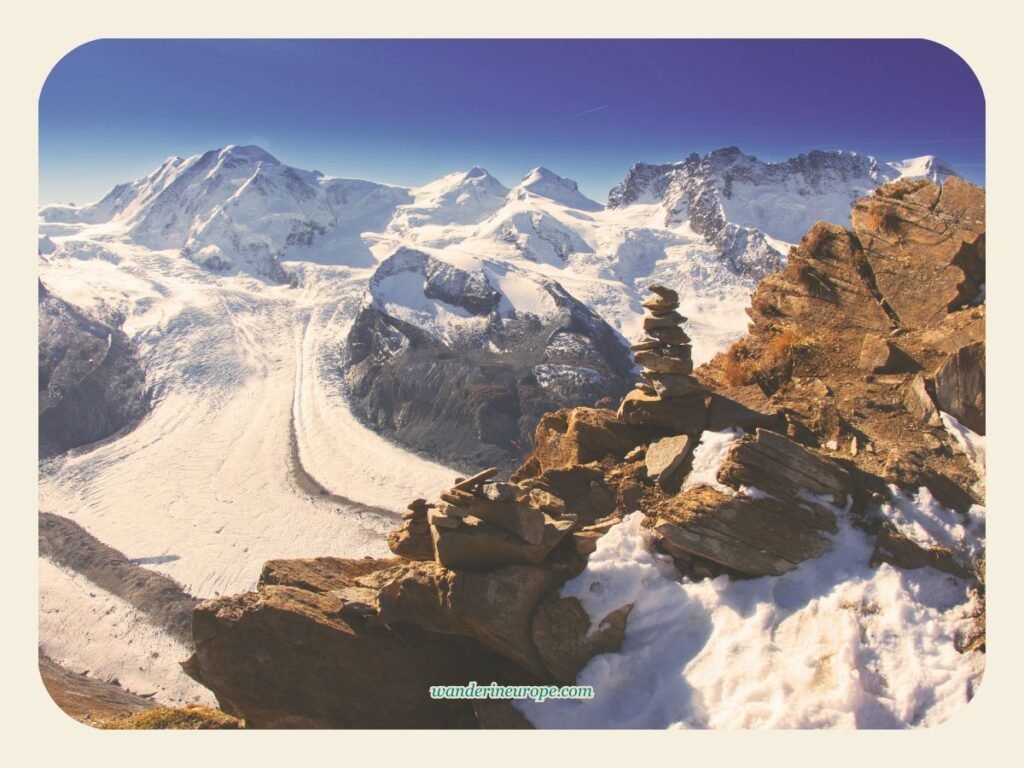 Another view of Gorner Glacier in Zermatt, Switzerland