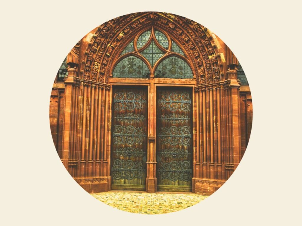 Basel Minster's beautiful portal, Basel, Switzerland