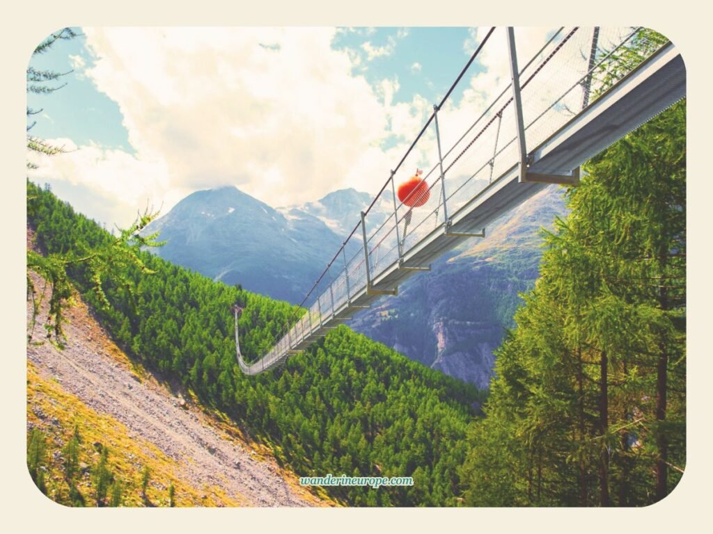 Charles Kuonen Bridge near Zermatt, Switzerland