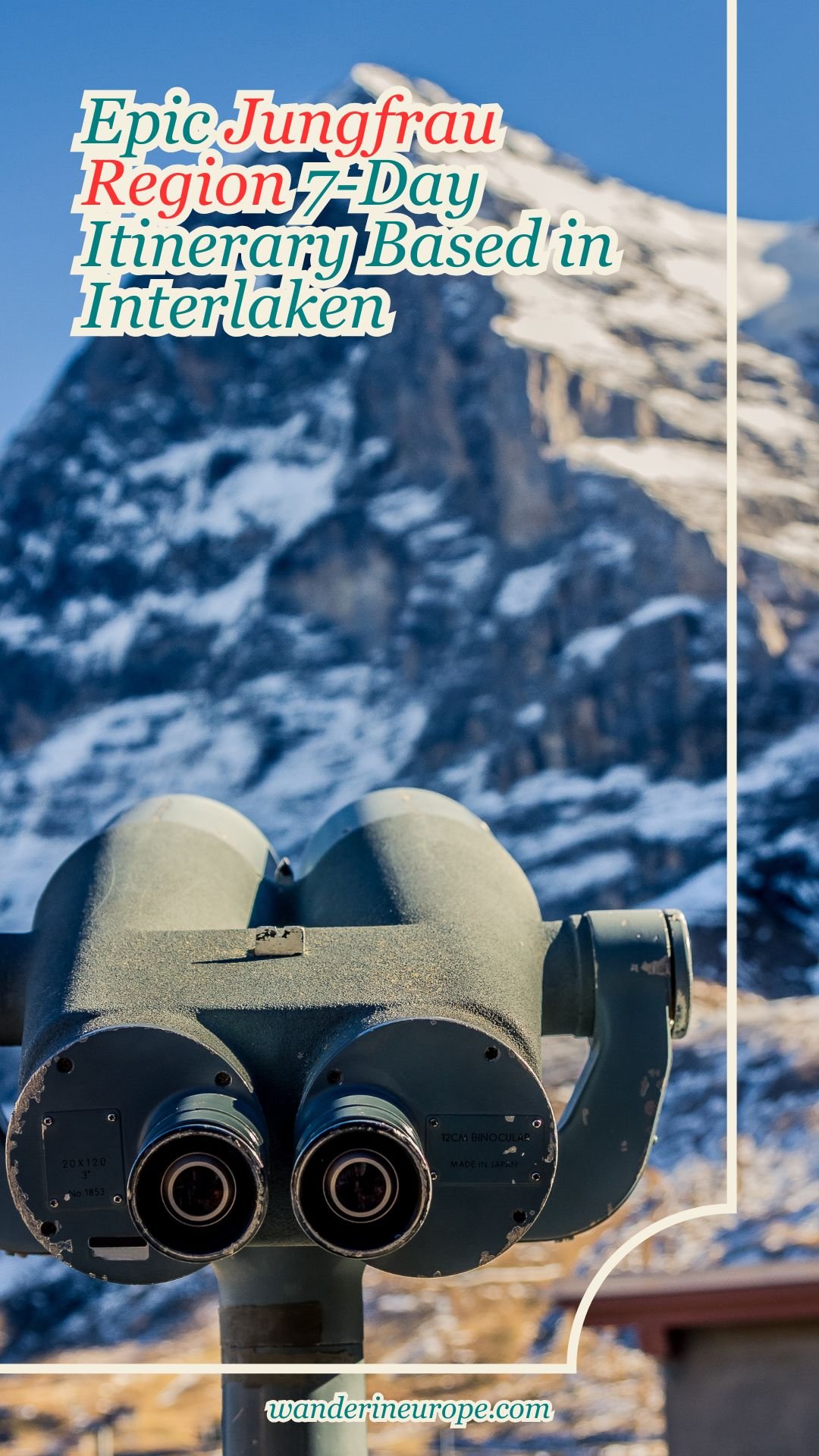 Epic Jungfrau Region 7-Day Itinerary Based in Interlaken 59 Epic Jungfrau Region 7-Day Itinerary Based in Interlaken, Pinterest Pin