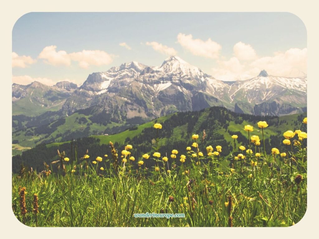 From from Tschentenalp, Adelboden near Kanderseg, Switzerland