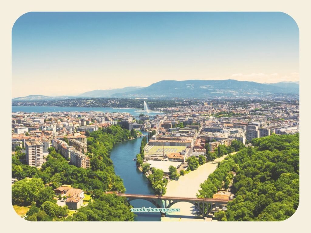 Geneva, the 10th nearest city to the Swiss Alps, Switzerland