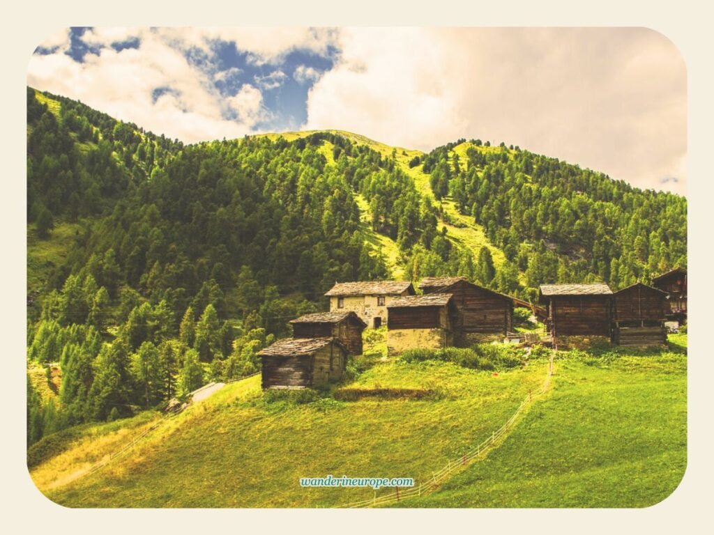 Hamlet of Zmutt, Zermatt, Switzerland