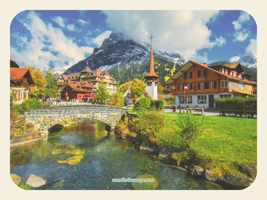 Kander River in Kandersteg, Switzerland