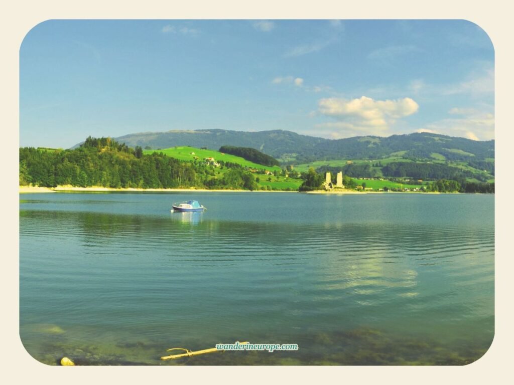 La Gruyère Lake near Gruyeres, Switzerland