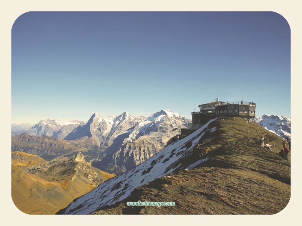 Schilthorn, a destination of this Interlaken itinerary, Switzerland