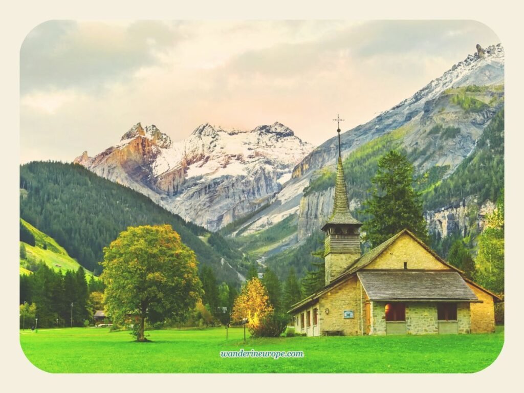 The Church of Saint Mary, Kandersteg, Switzerland