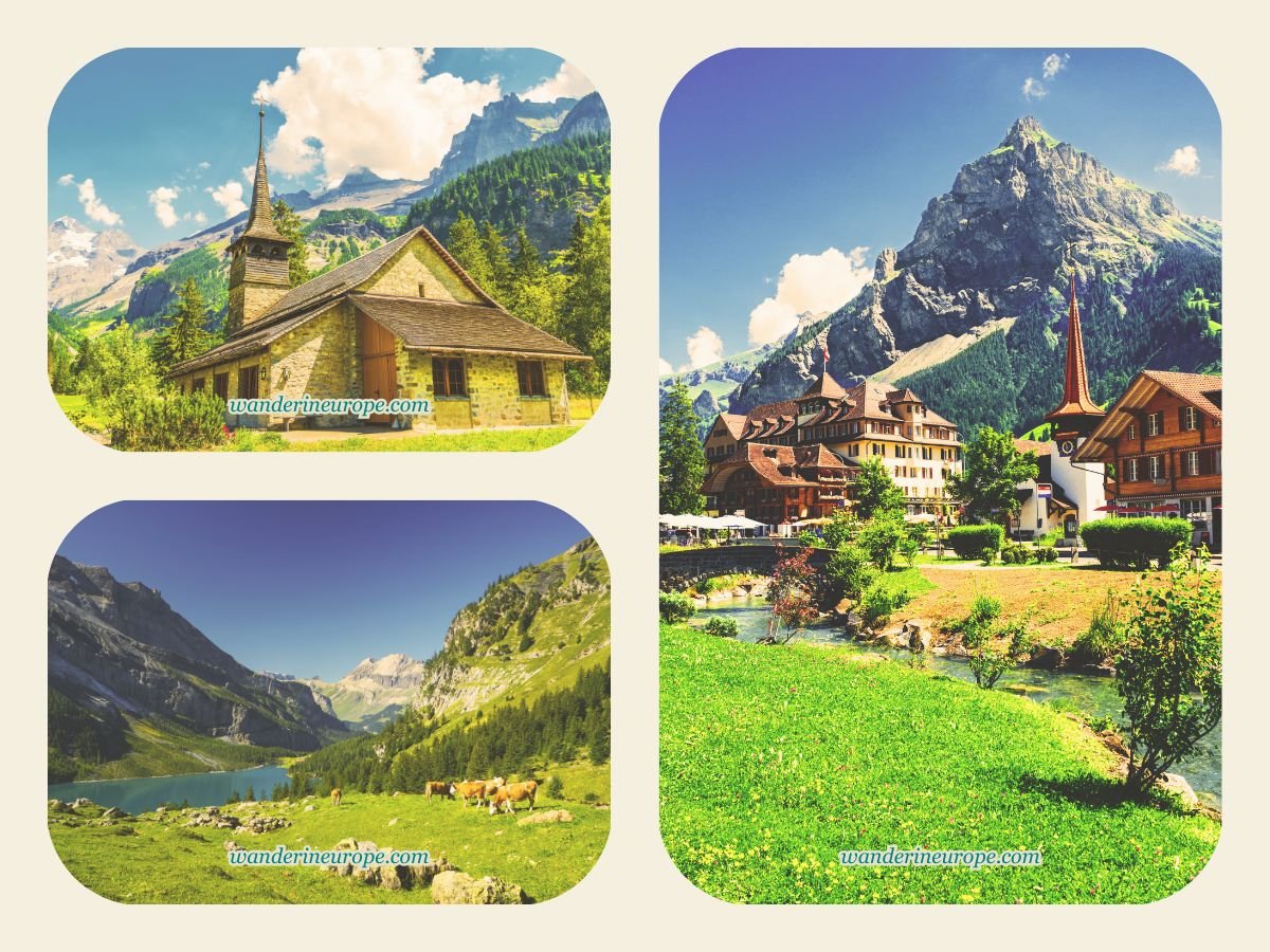 10 Attractions and Activities to Experience in Kandersteg 6 The village center, church, and meadows of Kandersteg, Switzerland