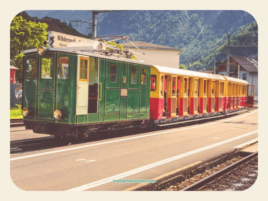 Train to Schynige Platte, Wilderswil, a destination of this Interlaken itinerary, Switzerland