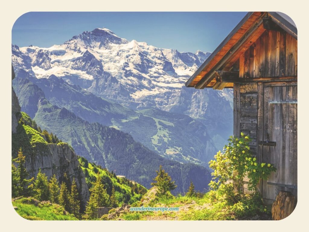 View from Schynige Platte, a destination of this Interlaken itinerary, Switzerland