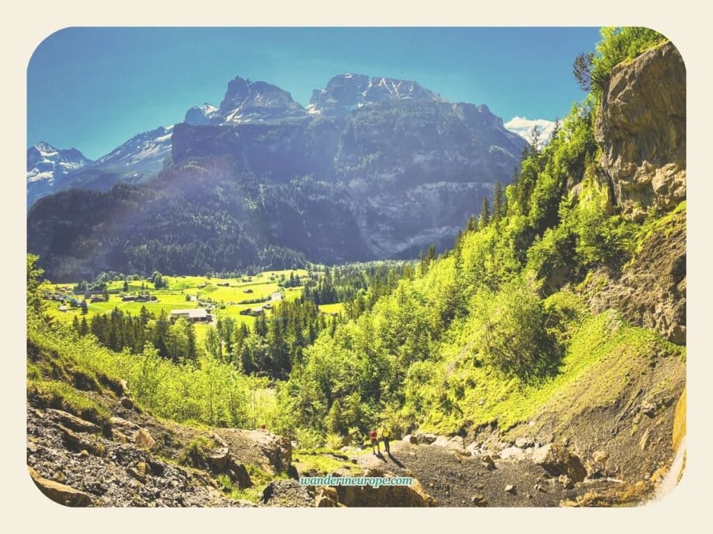 View of the village from Almenbachfall, Kandersteg, Switzerland